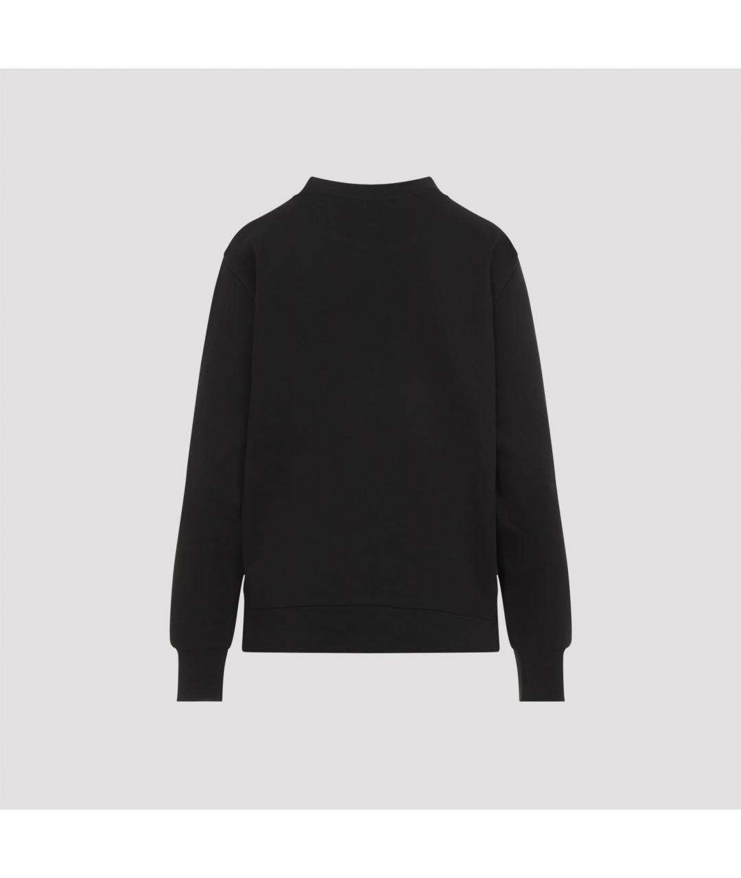 MONCLER Черный хлопковый джемпер / свитер, фото 3