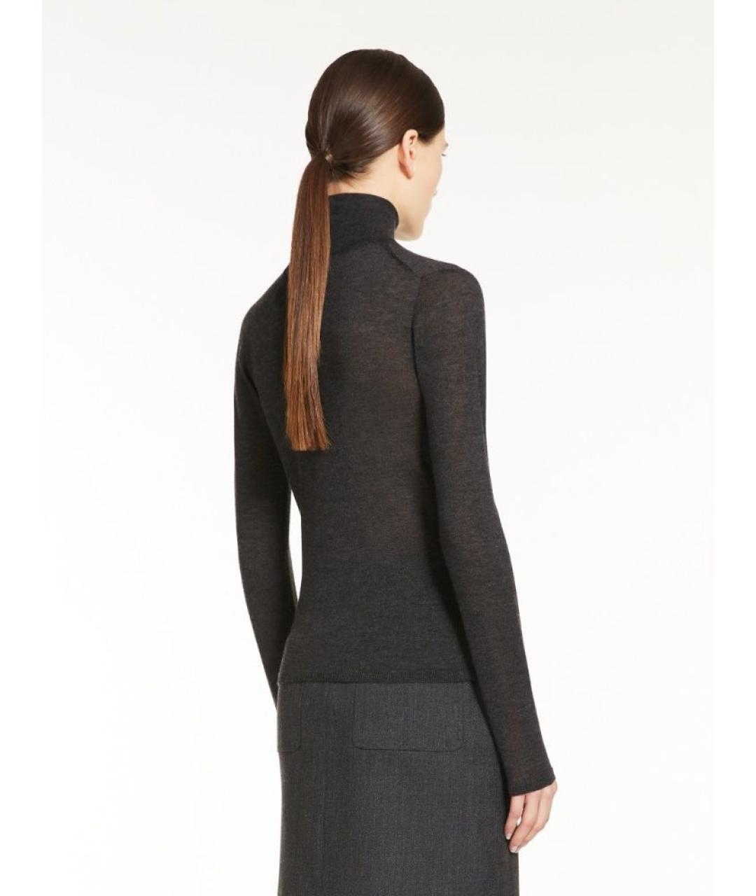 MAX MARA Антрацитовая кашемировая водолазка, фото 3