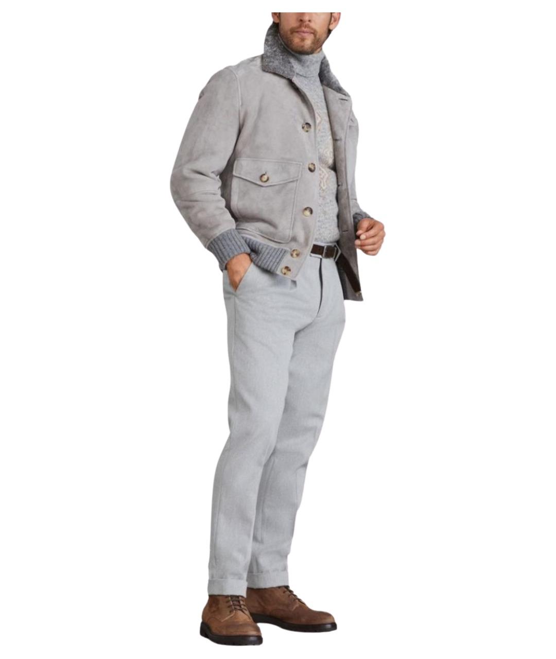 BRUNELLO CUCINELLI Серый джемпер / свитер, фото 4