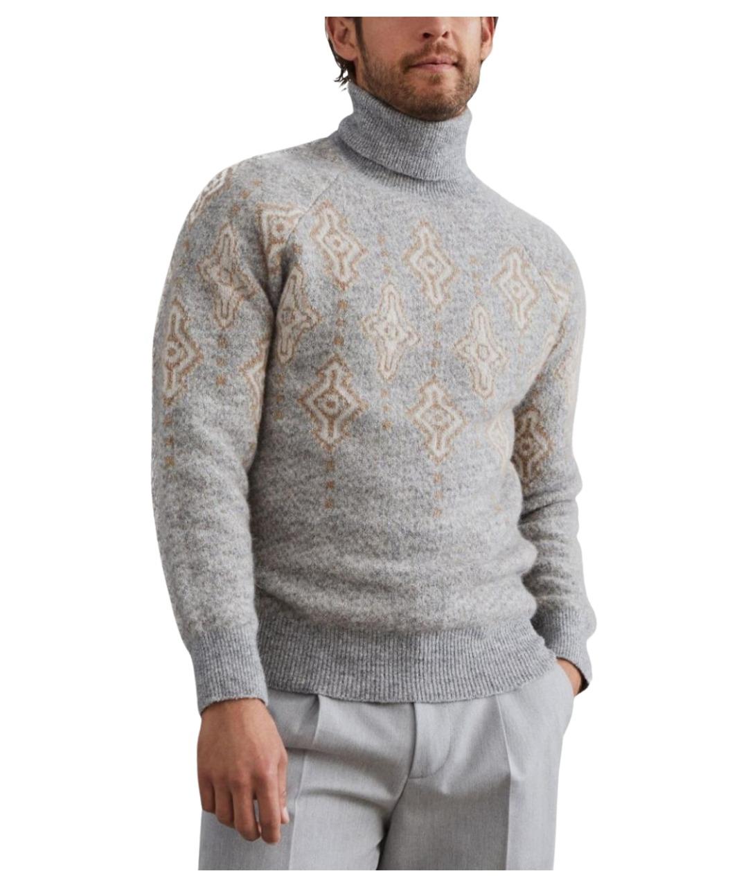 BRUNELLO CUCINELLI Серый джемпер / свитер, фото 5