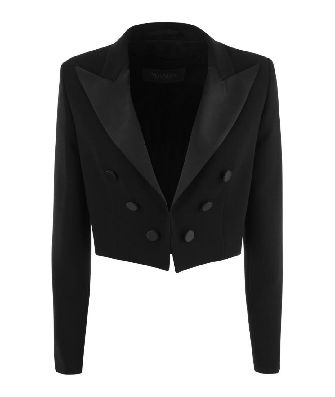 MAX MARA Черный полиэстеровый жакет/пиджак, фото 1
