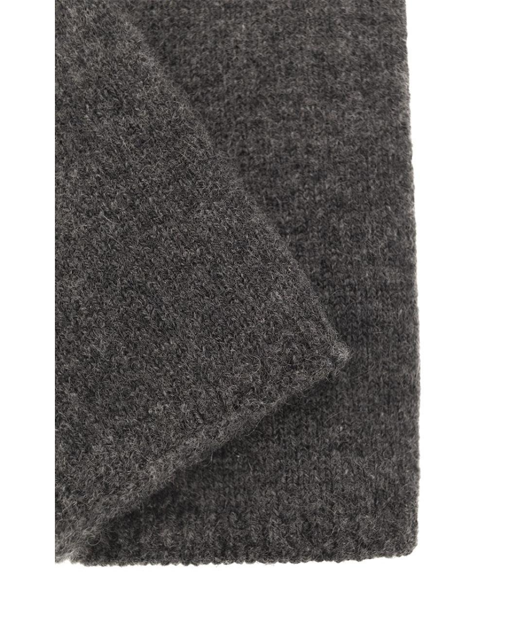 MAX MARA Серые кашемировые перчатки, фото 2