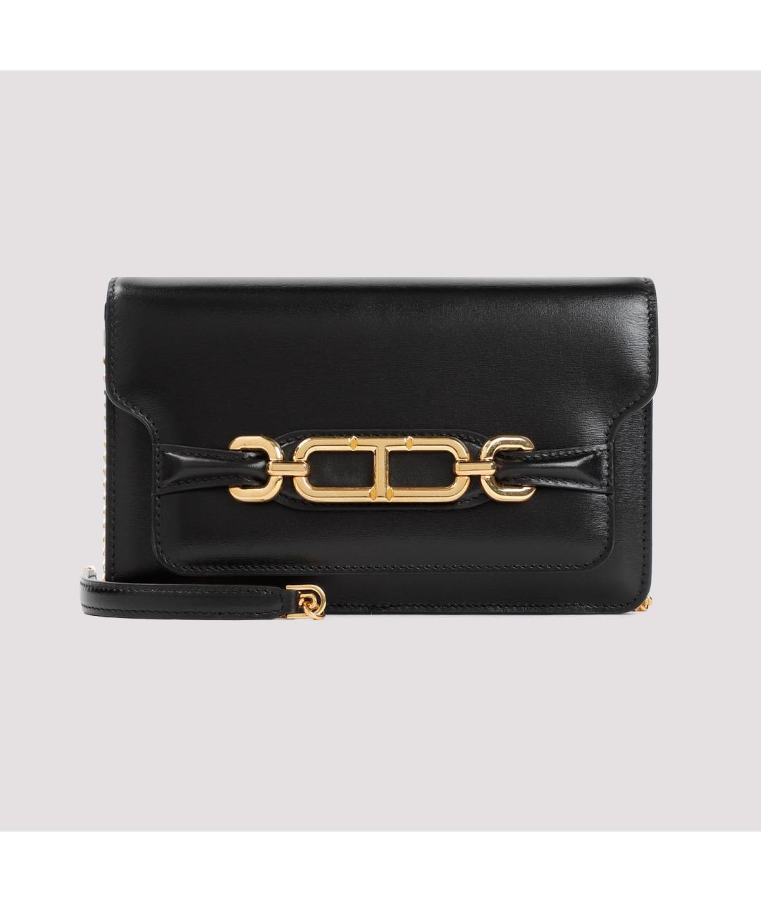 TOM FORD Черная кожаная сумка с короткими ручками, фото 2
