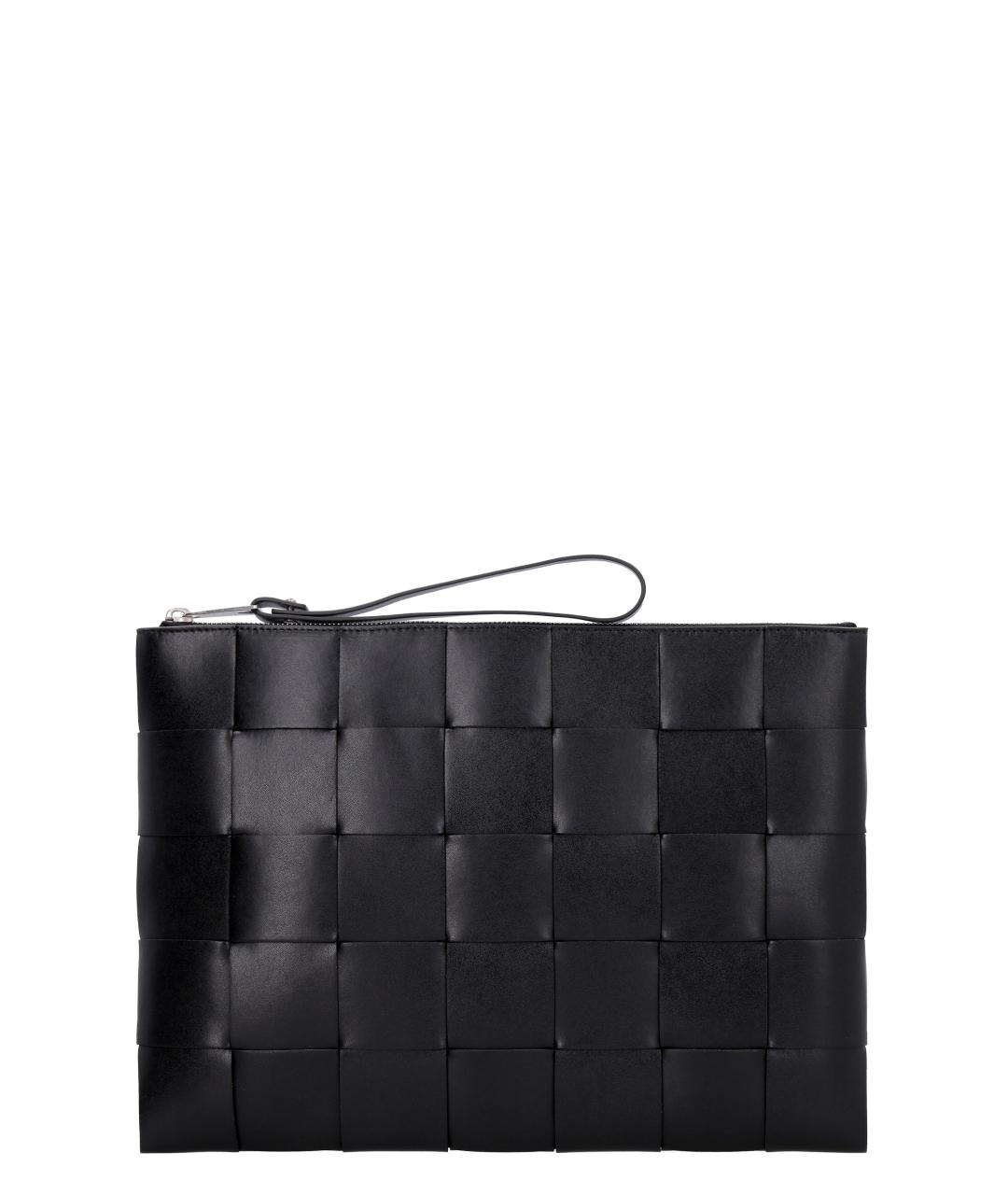 BOTTEGA VENETA Черный кожаный кошелек, фото 1