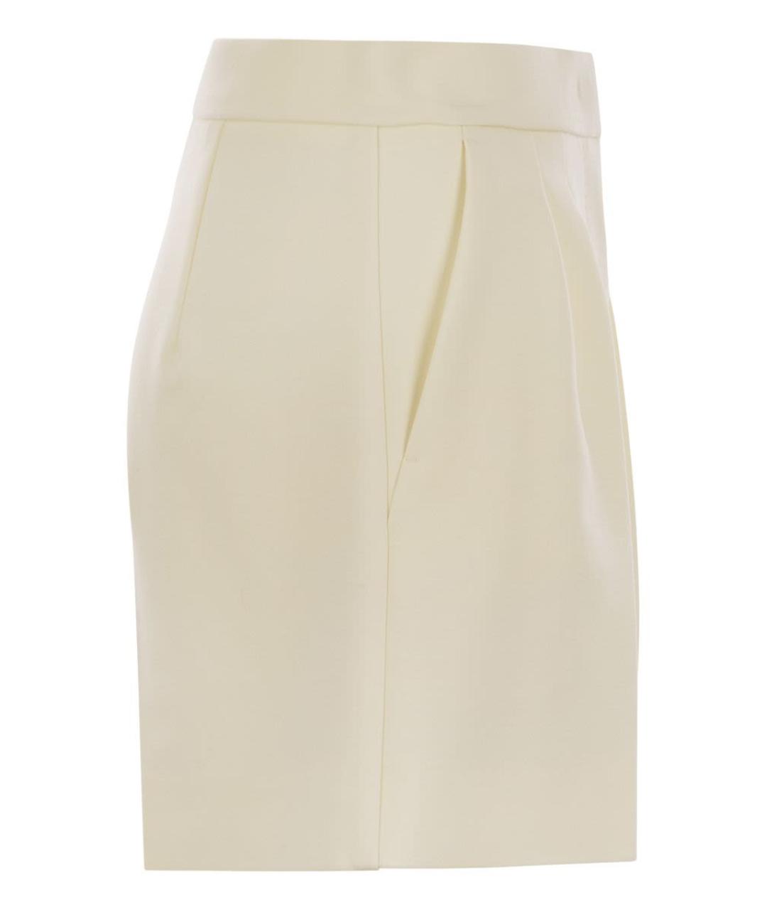 MAX MARA Бежевые шерстяные шорты, фото 3