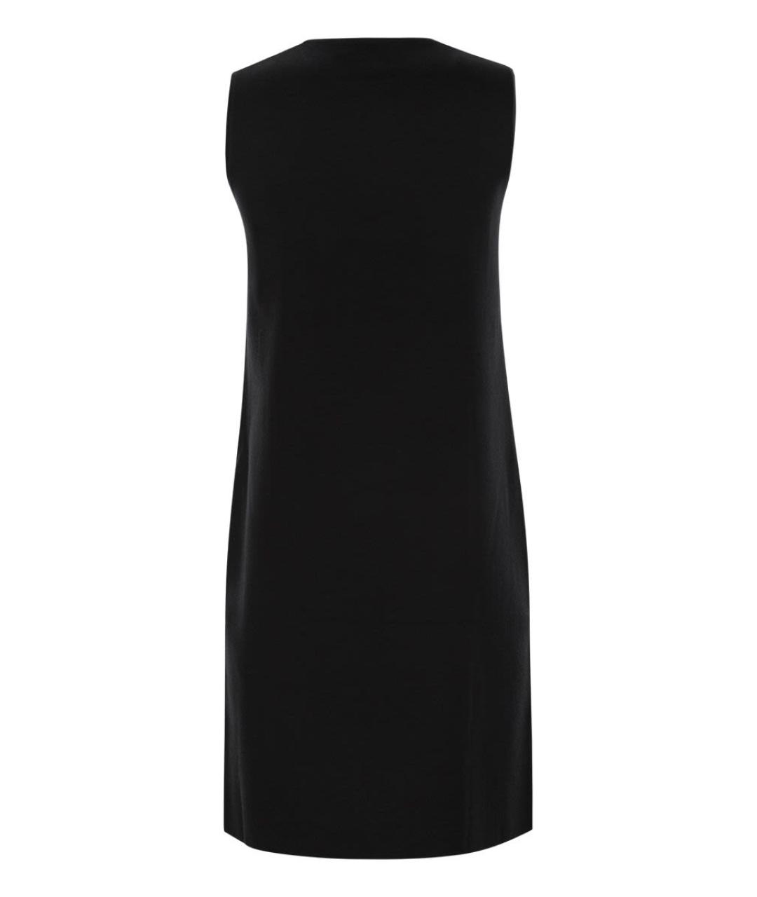 MAX MARA STUDIO Черное вискозное повседневное платье, фото 2