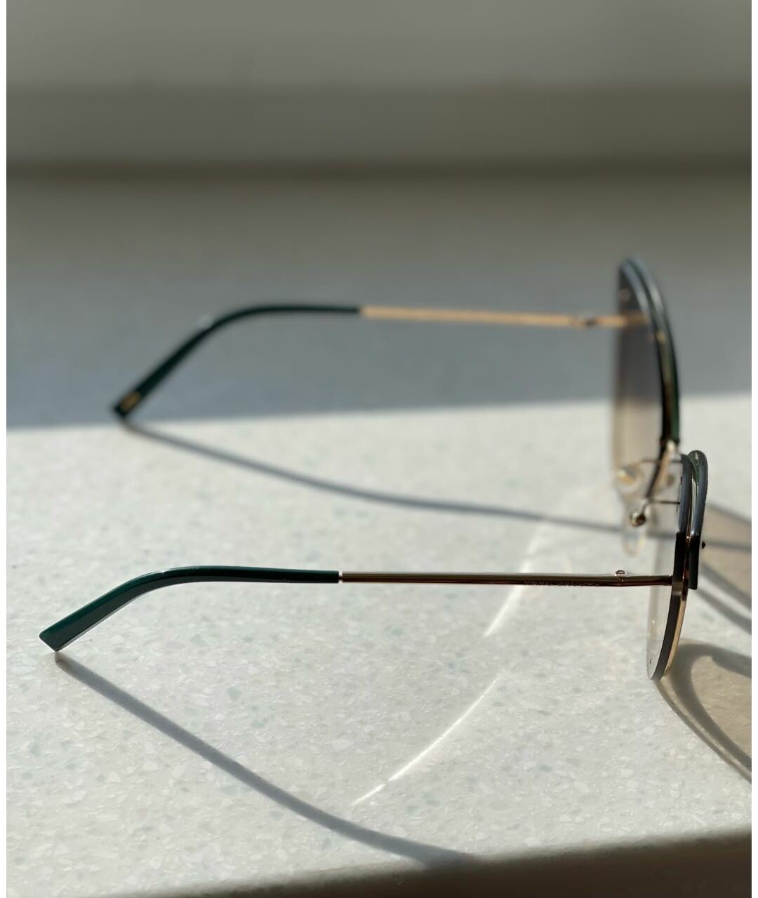 MARC JACOBS Зеленые металлические солнцезащитные очки, фото 2