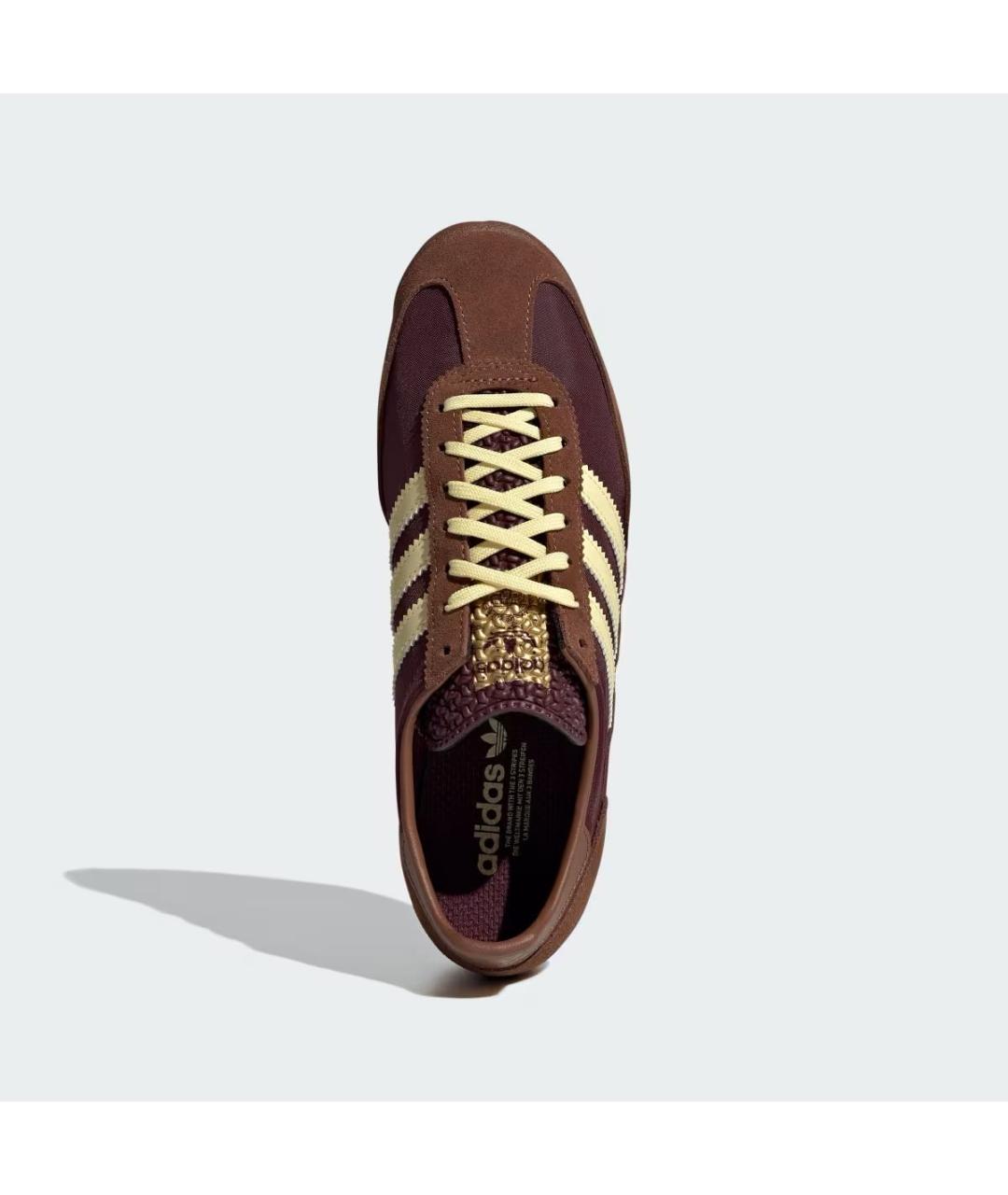 ADIDAS Коричневые синтетические кеды, фото 2