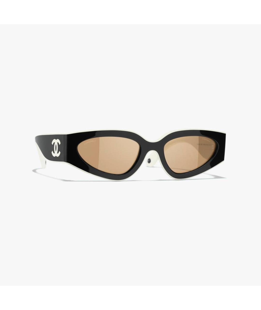 CHANEL Черные пластиковые солнцезащитные очки, фото 8