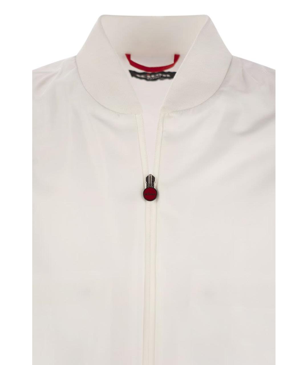 KITON Белая полиэстеровая куртка, фото 4