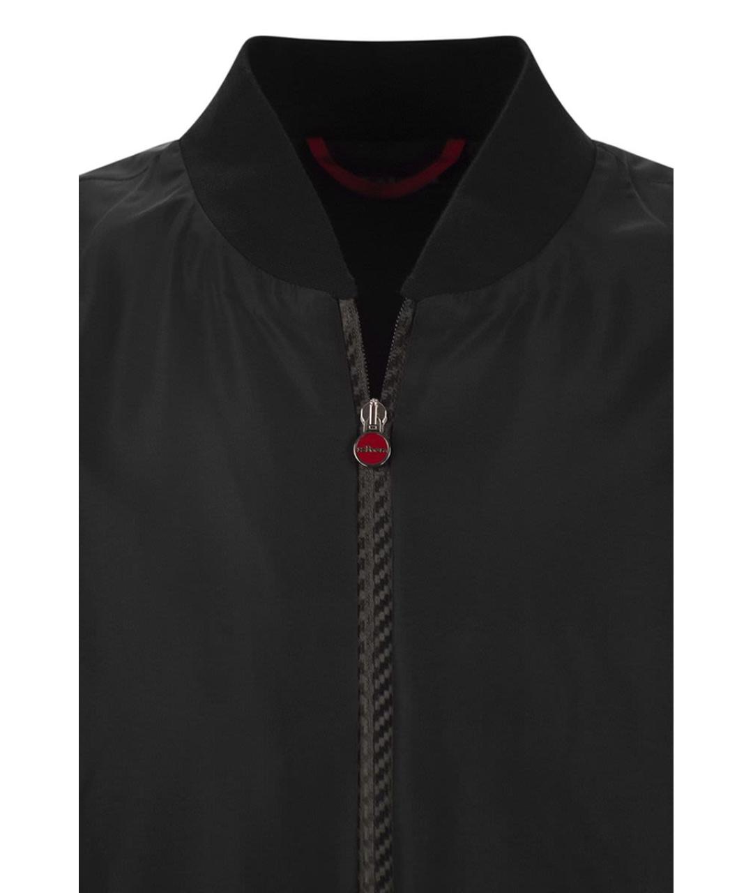 KITON Черная полиэстеровая куртка, фото 4
