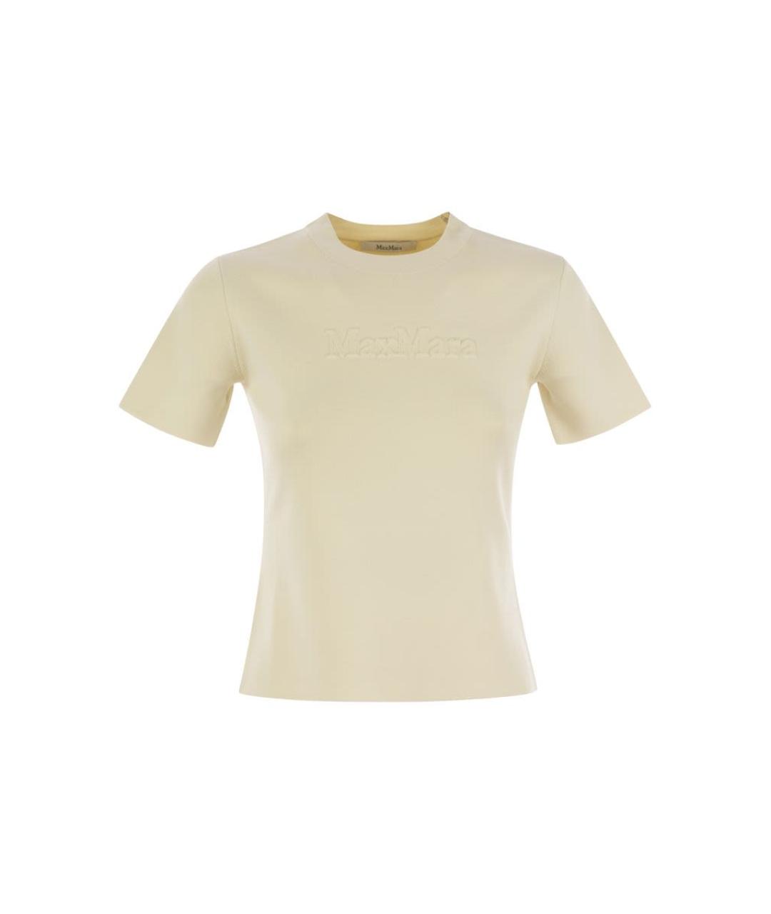 MAX MARA Бежевый вискозный джемпер / свитер, фото 1