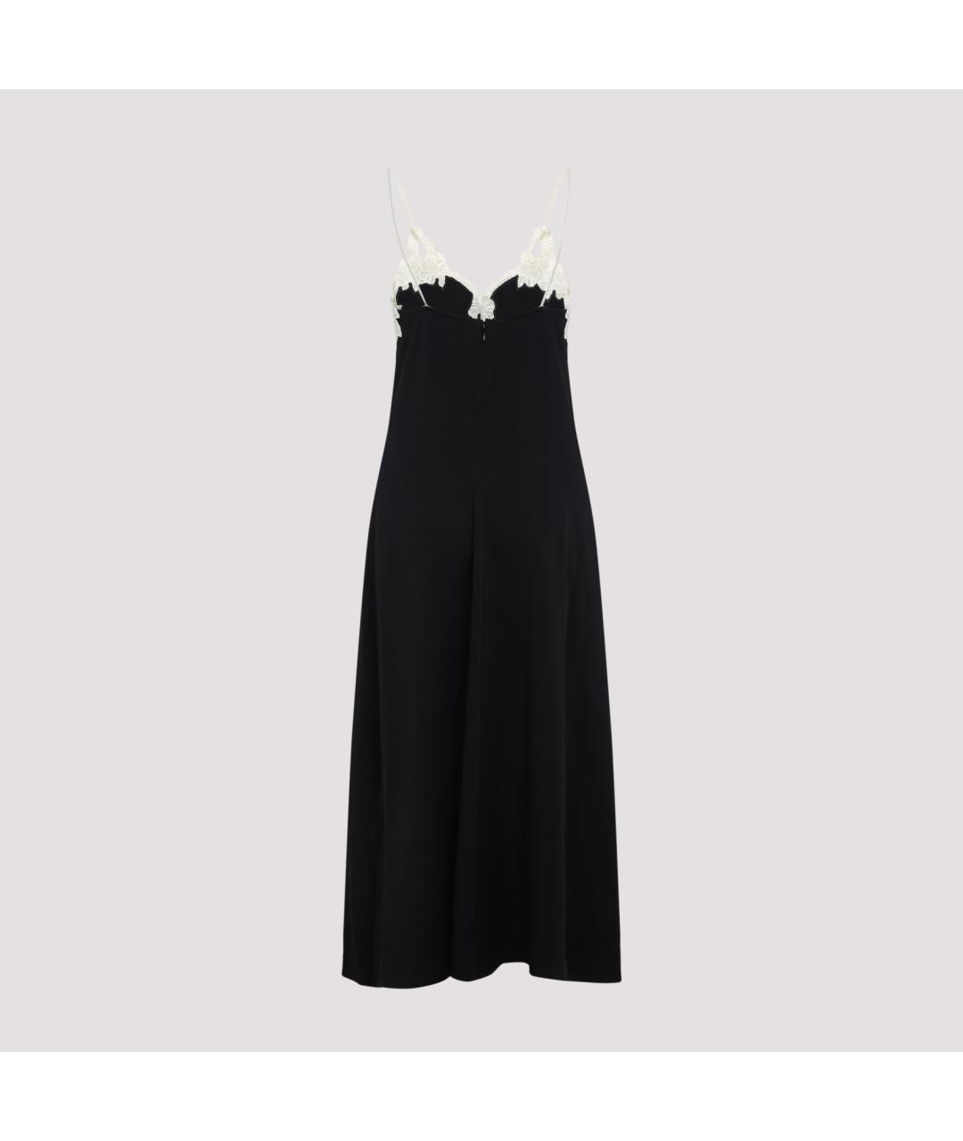 JIL SANDER Черное вискозное повседневное платье, фото 3