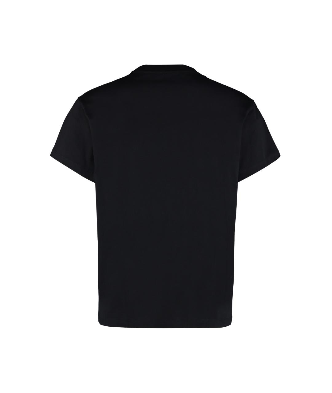JIL SANDER Черная хлопковая футболка, фото 3