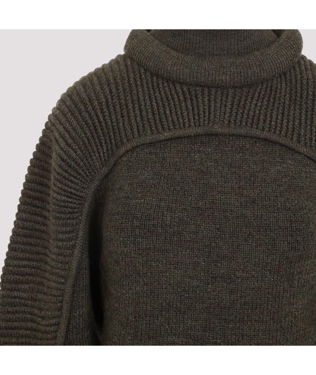 ISABEL MARANT Зеленые шерстяное повседневное платье, фото 5