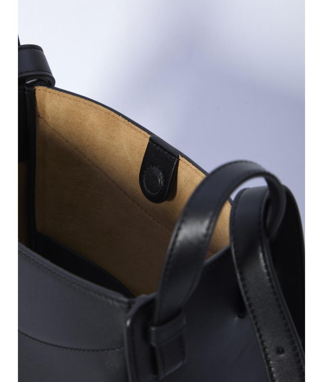 LOEWE Черная кожаная сумка тоут, фото 4