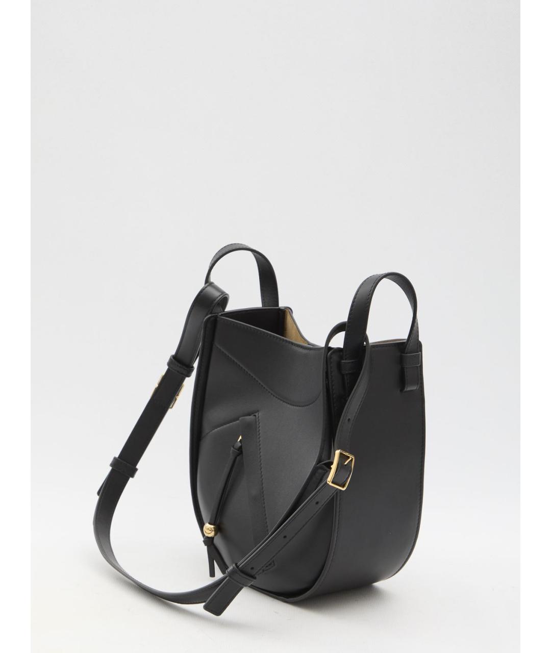 LOEWE Черная кожаная сумка тоут, фото 2