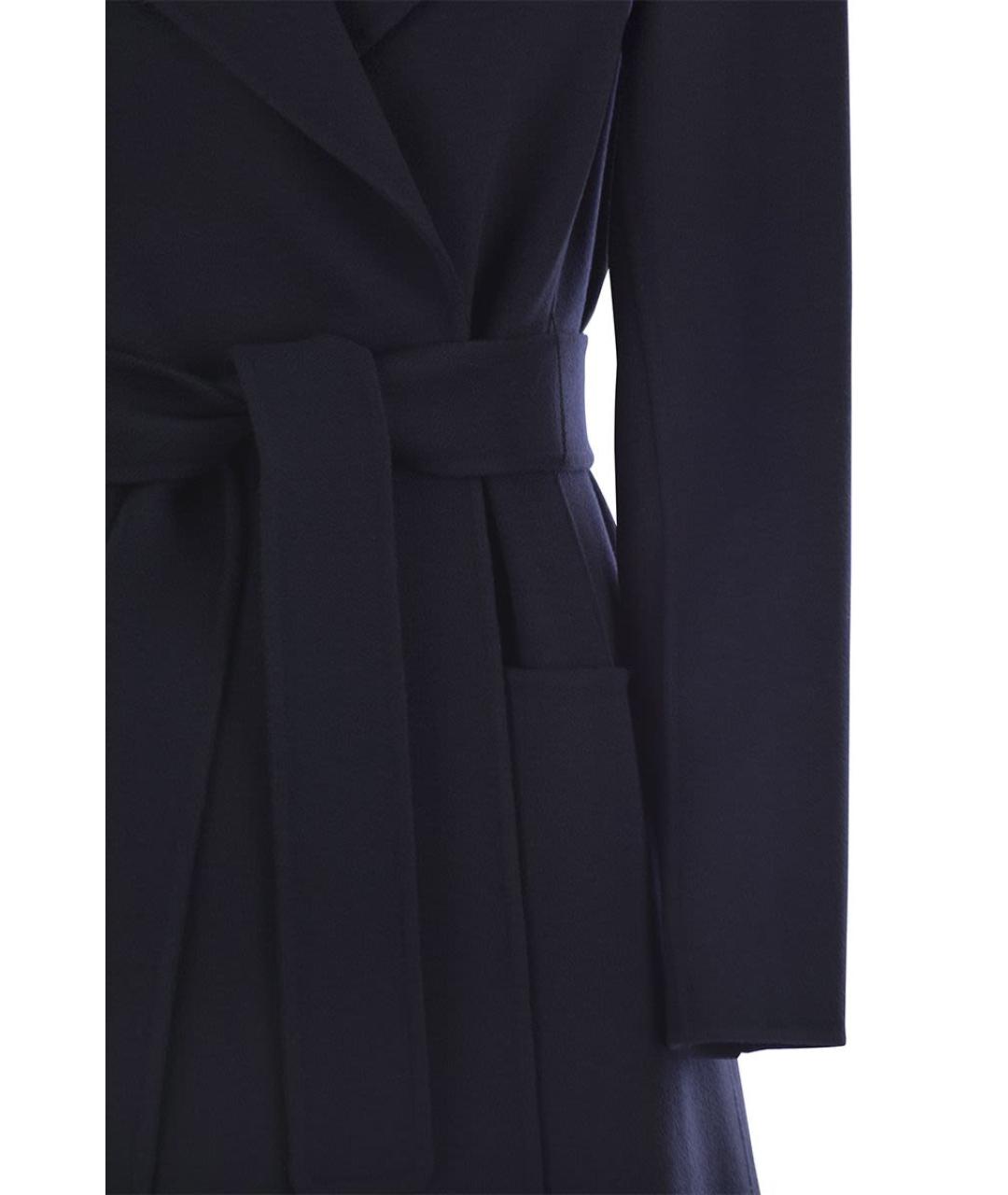 'S MAX MARA Темно-синее шерстяное пальто, фото 4