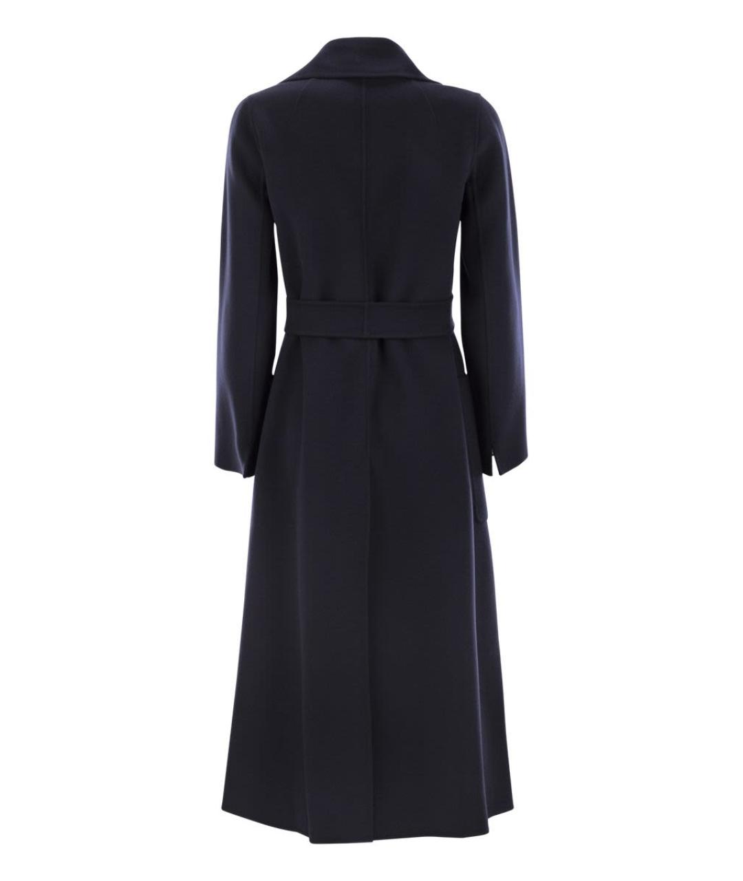 'S MAX MARA Темно-синее шерстяное пальто, фото 2