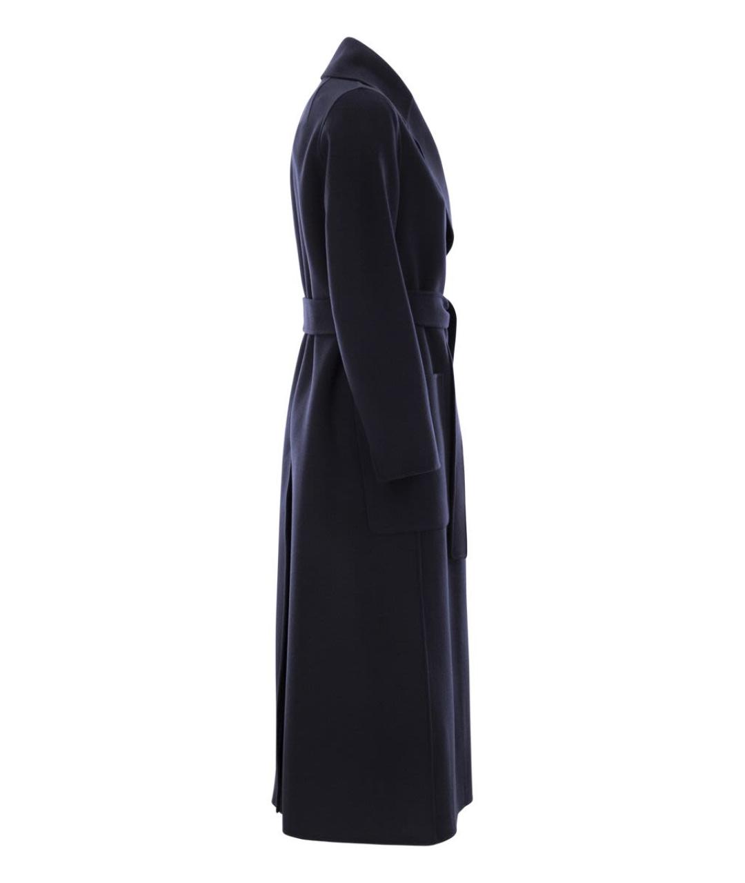 'S MAX MARA Темно-синее шерстяное пальто, фото 3