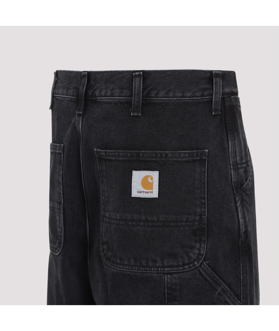 CARHARTT WIP Черные хлопковые повседневные брюки, фото 4