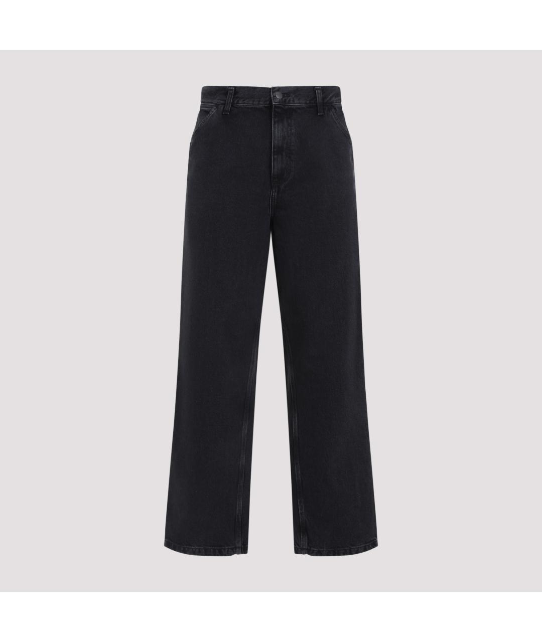 CARHARTT WIP Черные хлопковые повседневные брюки, фото 2