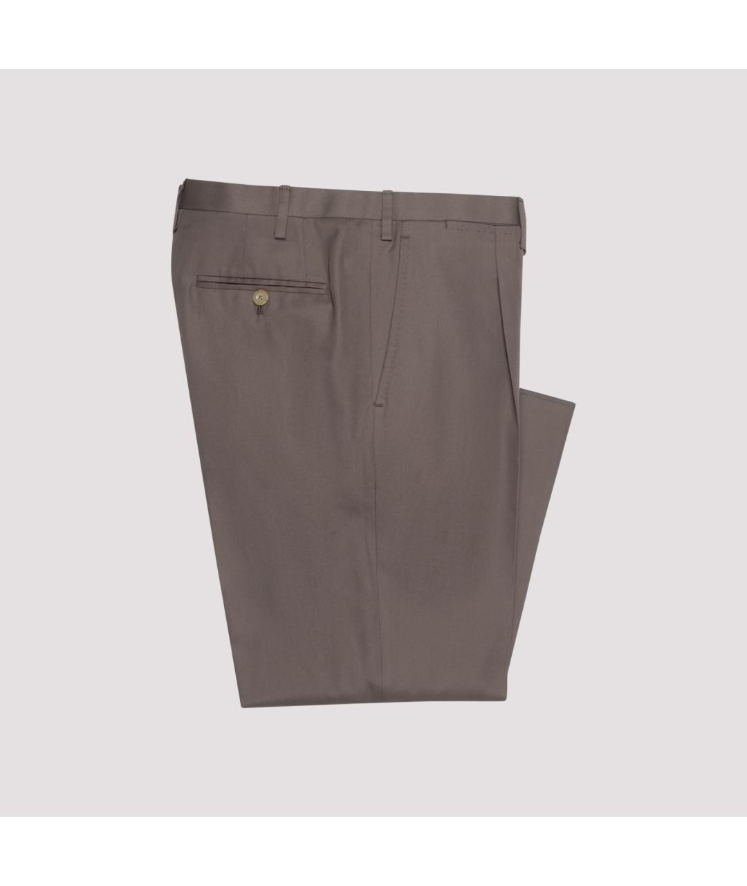 KITON Коричневый классический костюм, фото 5