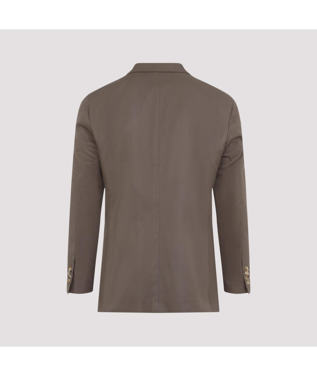 KITON Коричневый классический костюм, фото 3