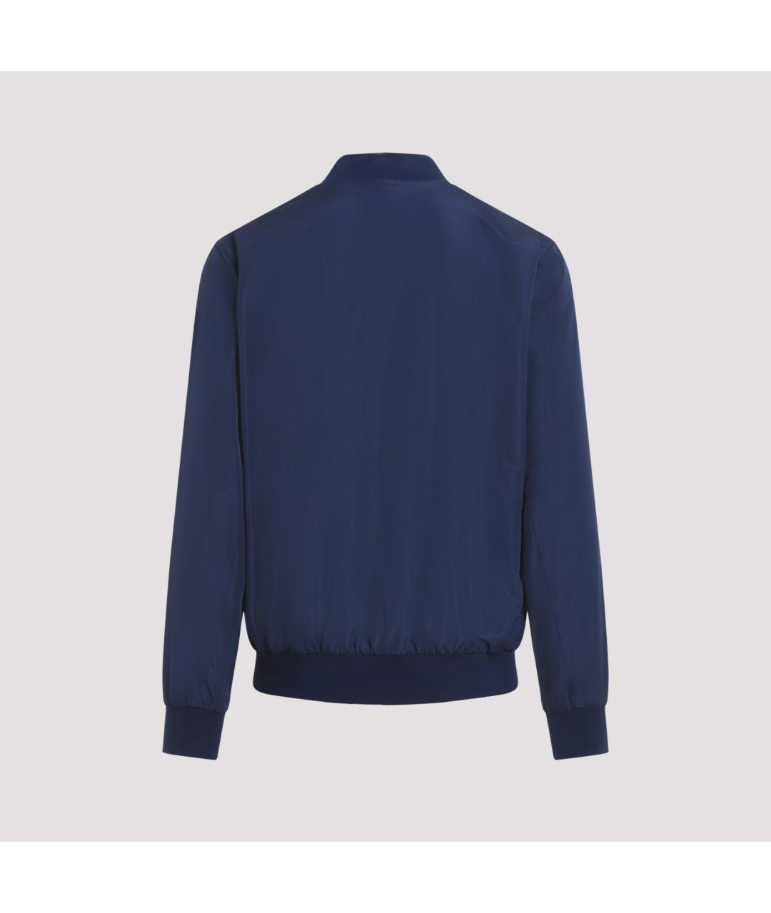 KITON Синяя полиэстеровая куртка, фото 3
