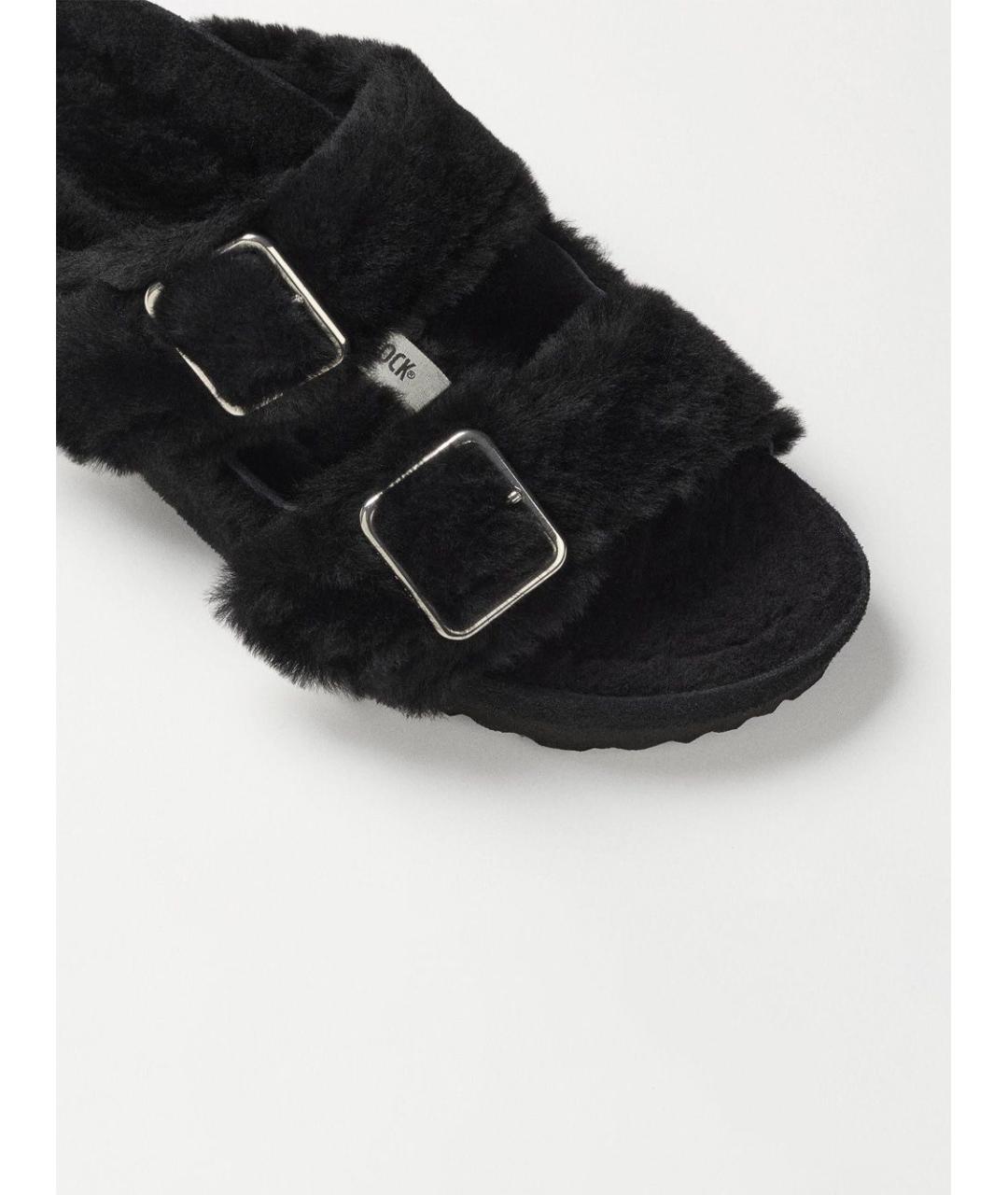 BIRKENSTOCK Черные кожаные сандалии, фото 4