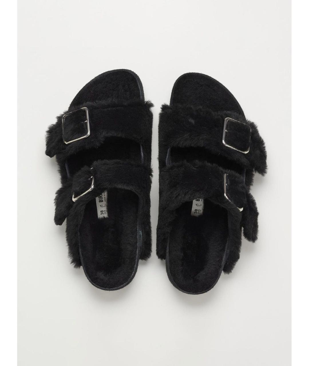 BIRKENSTOCK Черные кожаные сандалии, фото 2