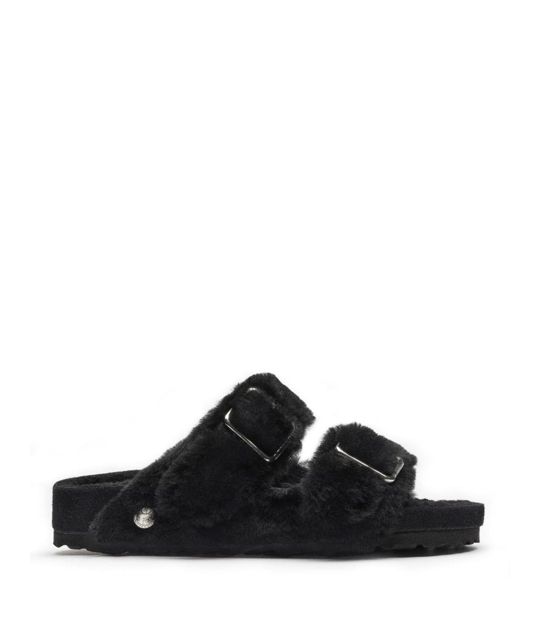 BIRKENSTOCK Черные кожаные сандалии, фото 1