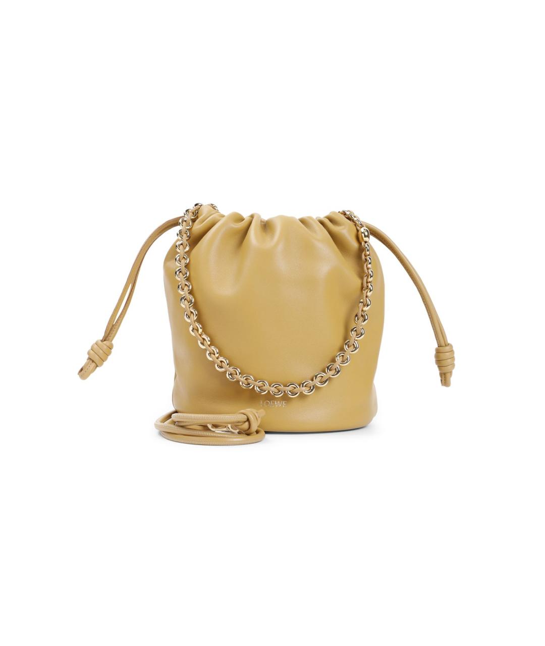 LOEWE Бежевая кожаная сумка через плечо, фото 1