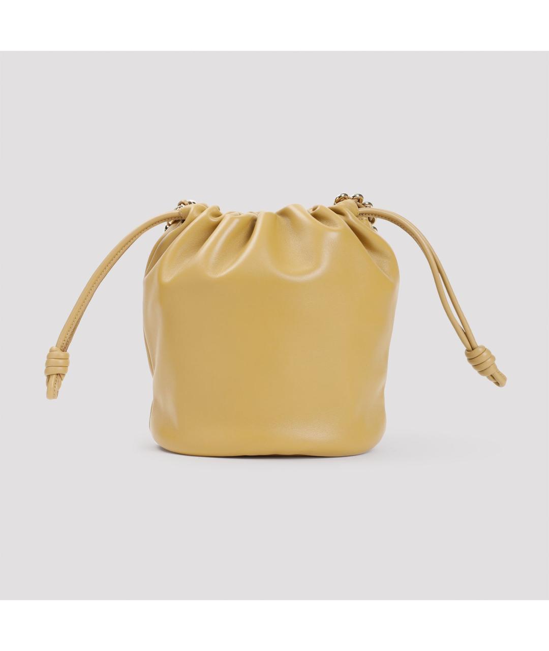 LOEWE Бежевая кожаная сумка через плечо, фото 3