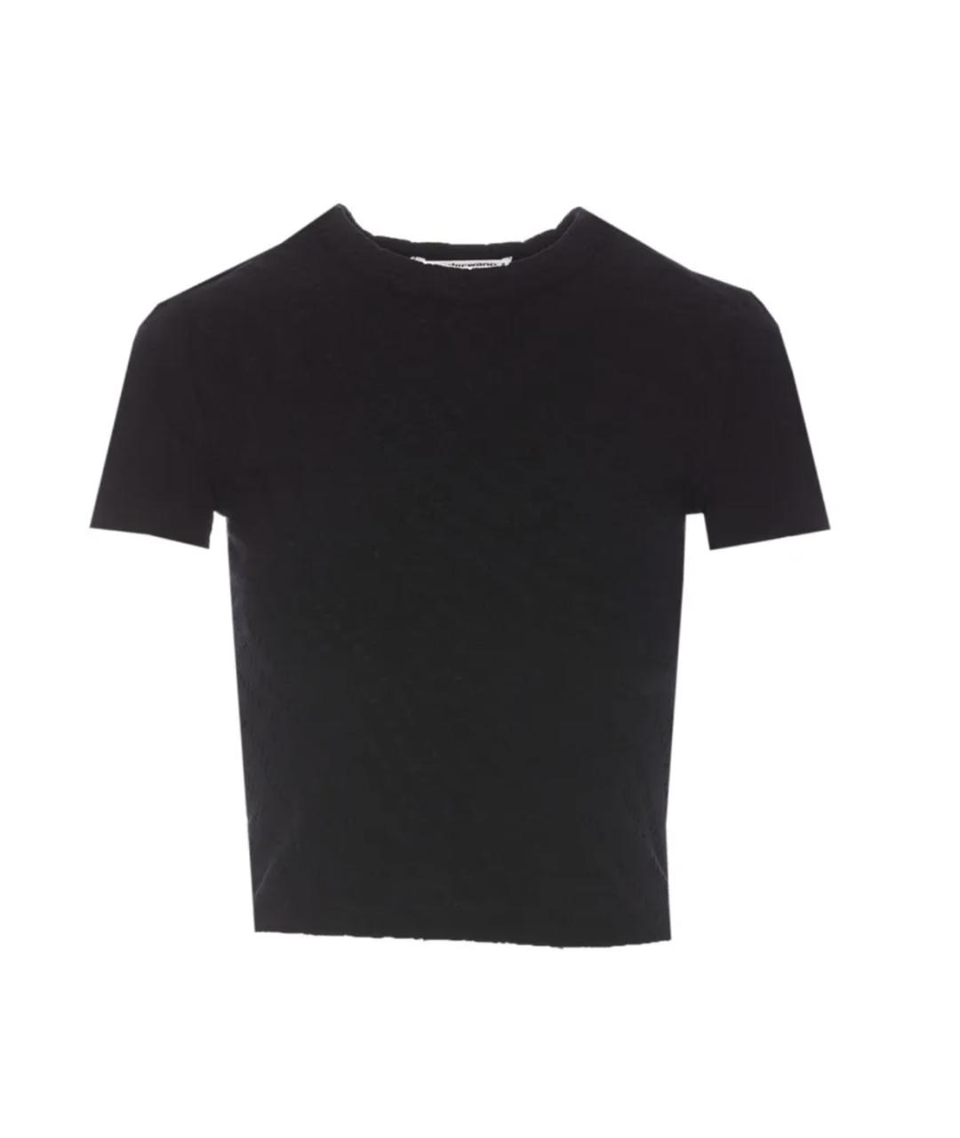 ALEXANDER WANG Черная полиамидовая футболка, фото 1