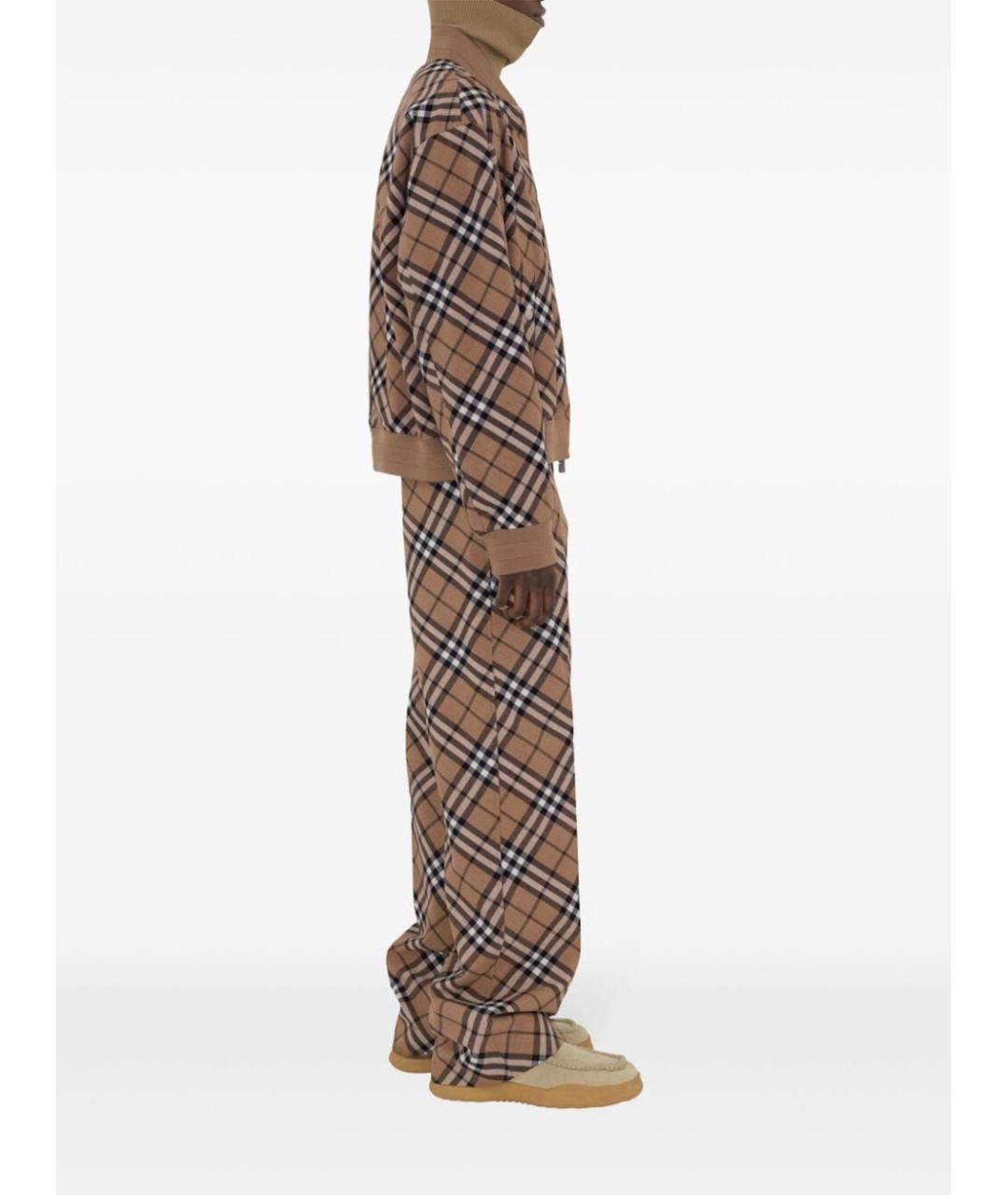 BURBERRY Коричневая полиэстеровая куртка, фото 3