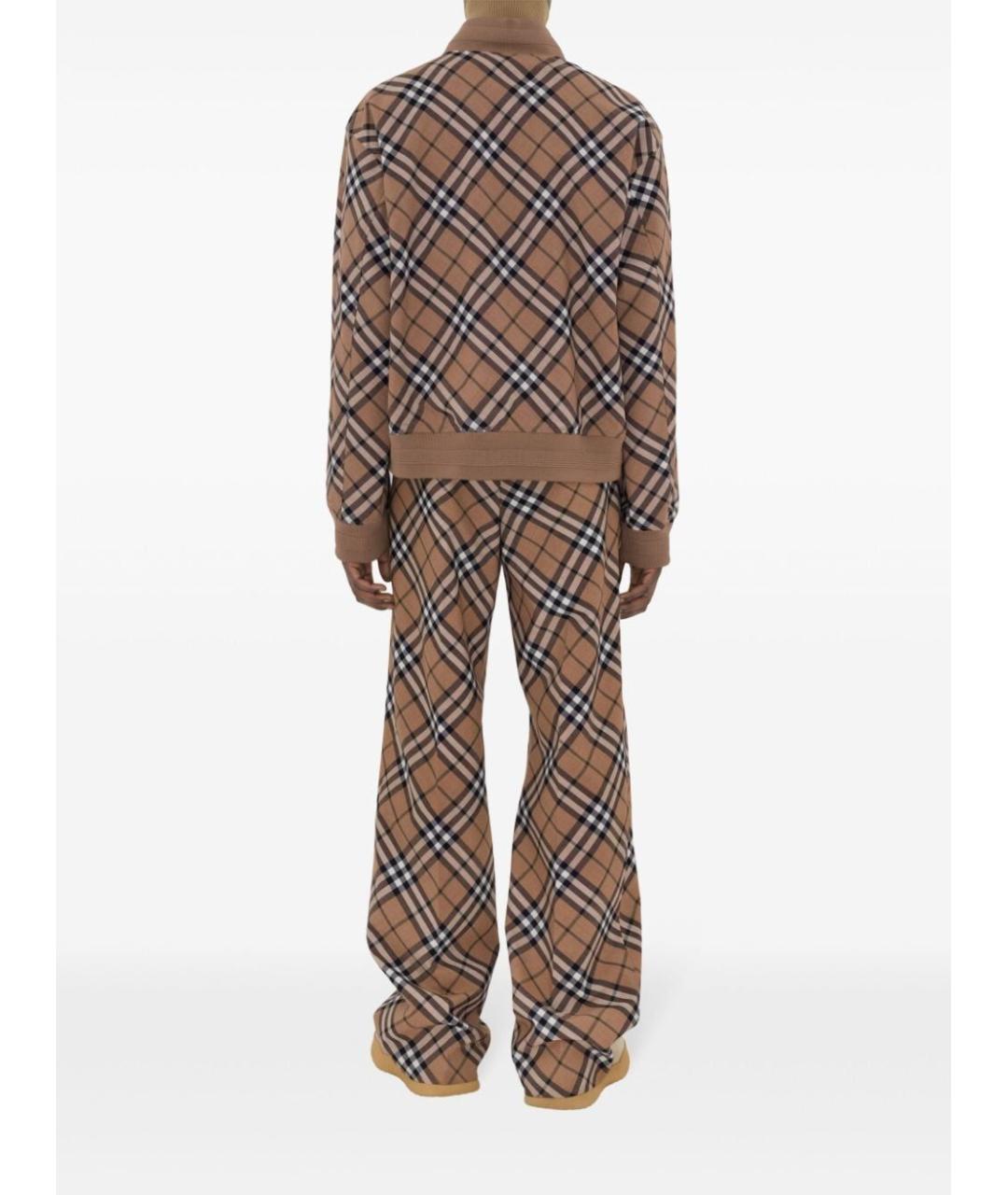 BURBERRY Коричневая полиэстеровая куртка, фото 4