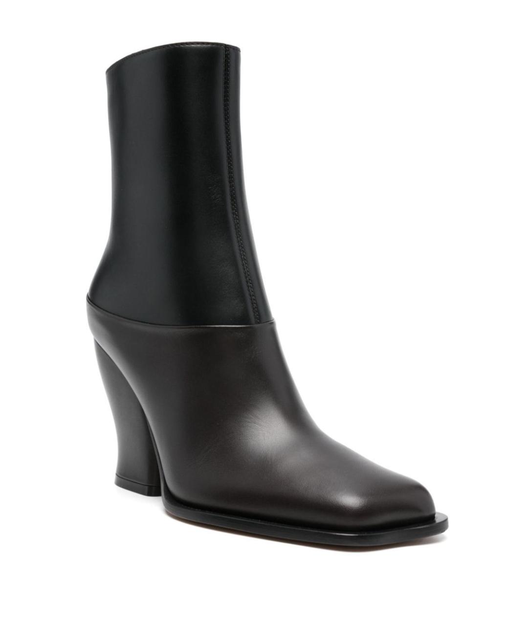 LOEWE Черные кожаные ботильоны, фото 2