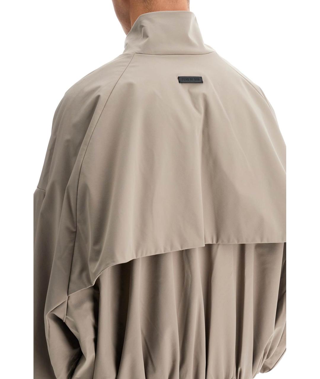 FEAR OF GOD Бежевая полиэстеровая куртка, фото 4