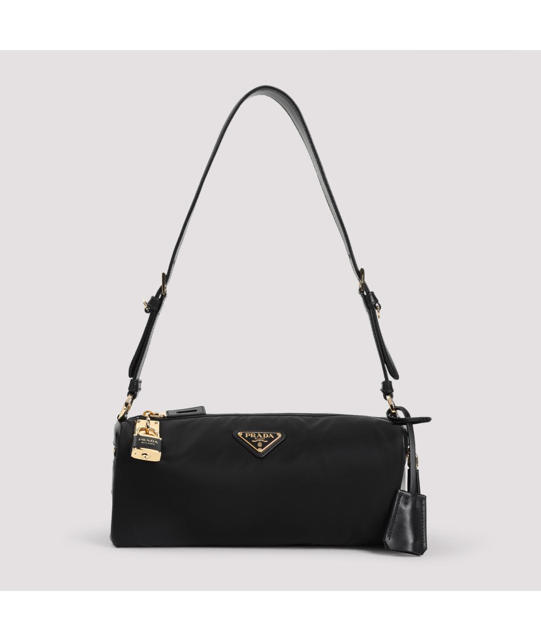 PRADA Черная синтетическая сумка через плечо, фото 2