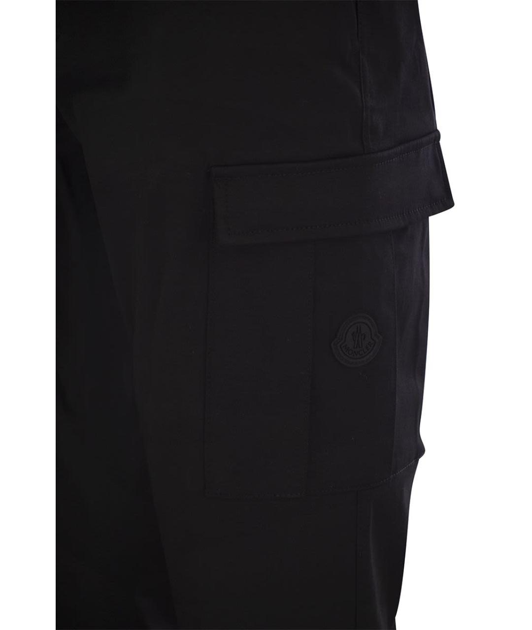 MONCLER Черные повседневные брюки, фото 4