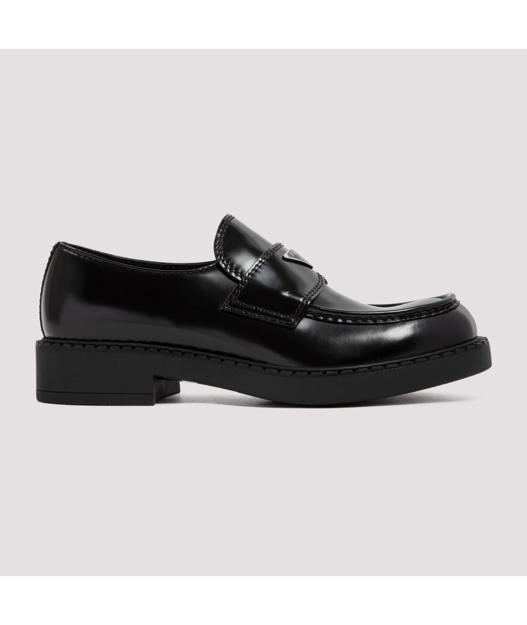 PRADA Черные кожаные лоферы, фото 2