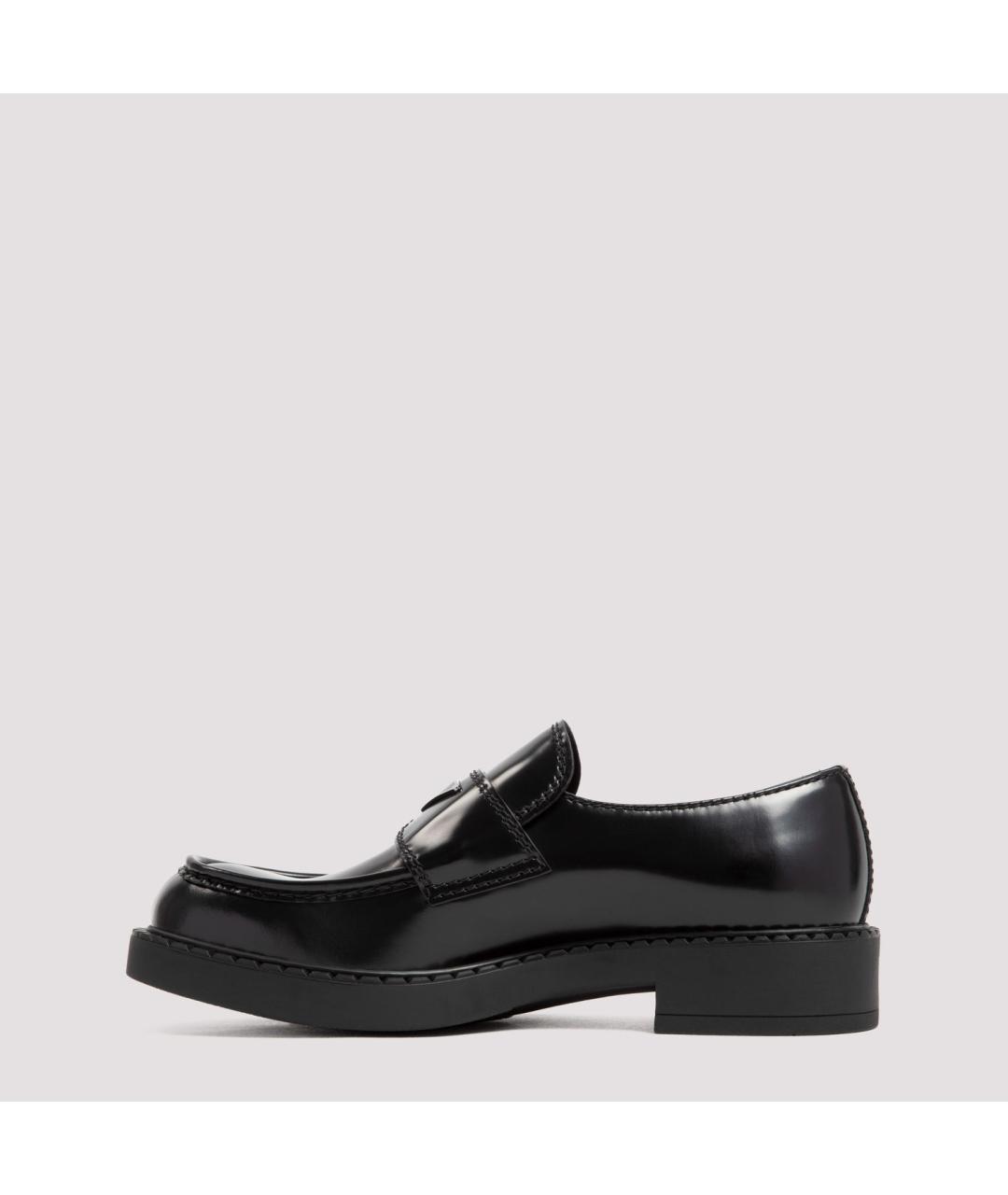 PRADA Черные кожаные лоферы, фото 3