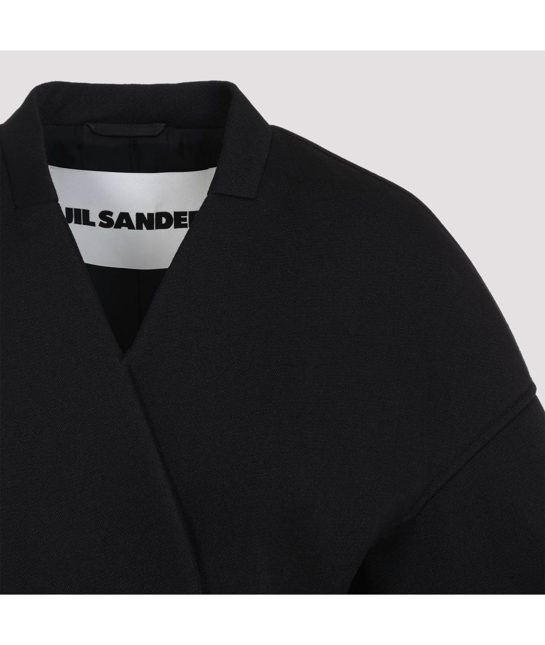 JIL SANDER Черная шерстяная куртка, фото 4