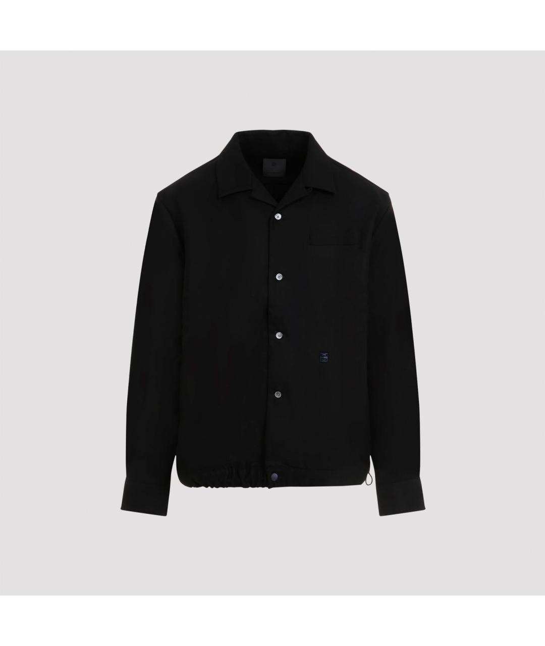 GIVENCHY Черная шерстяная кэжуал рубашка, фото 2