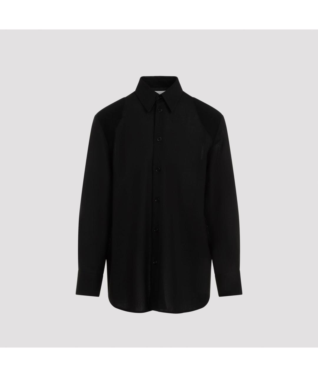 JIL SANDER Черная шерстяная кэжуал рубашка, фото 2