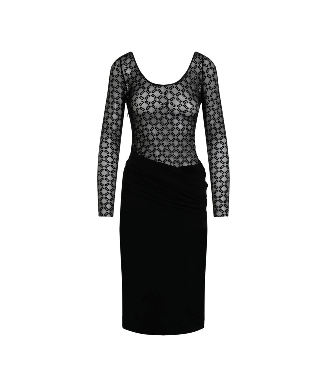 GIVENCHY Черное вискозное повседневное платье, фото 1