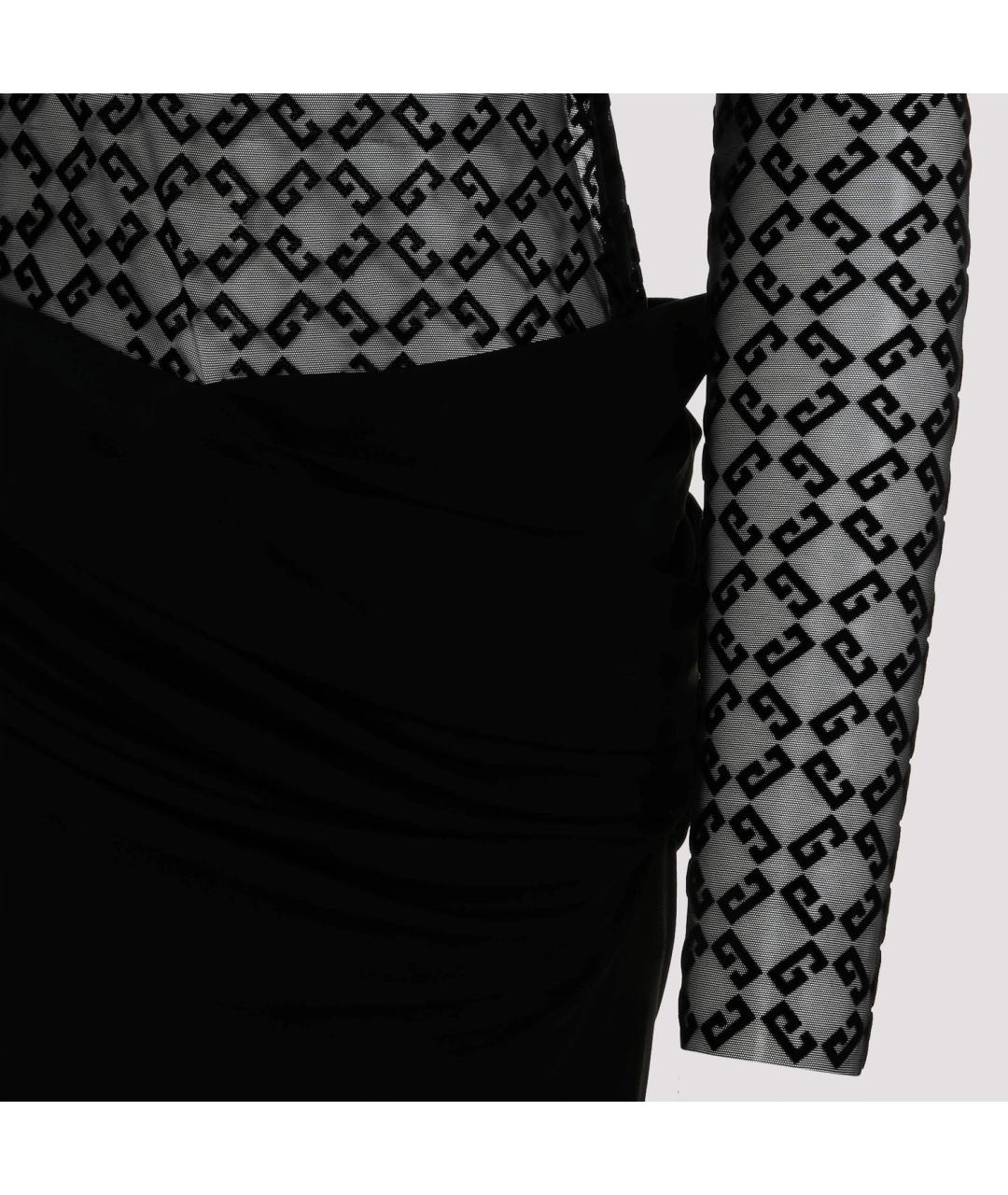 GIVENCHY Черное вискозное повседневное платье, фото 5