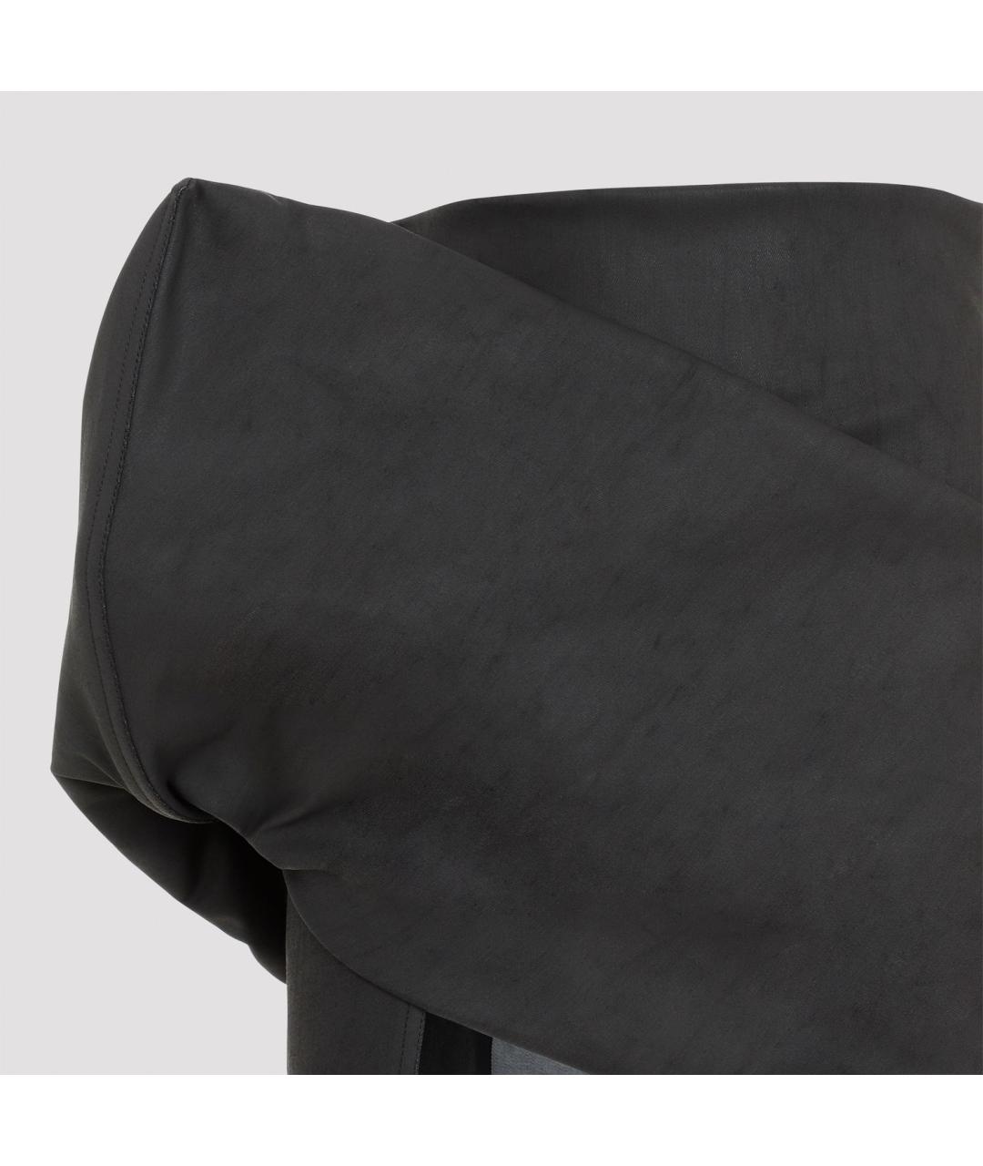 RICK OWENS Черная хлопковая юбка мини, фото 4