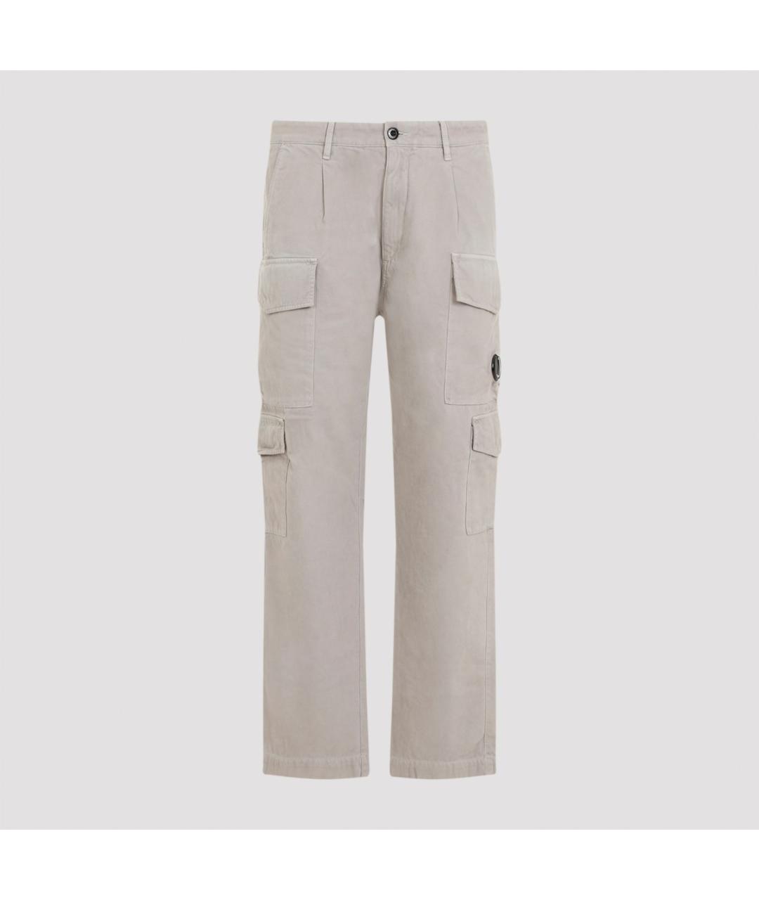 CP COMPANY Бежевые хлопковые повседневные брюки, фото 2